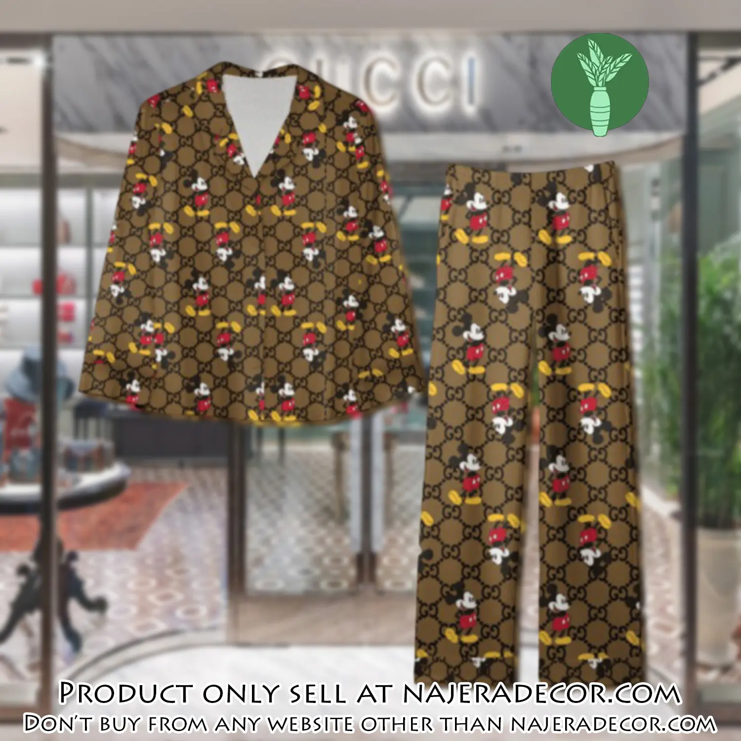 Trending luxury gc satin pajama set pjs1067 njr3812392